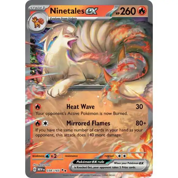 Pokemon Scarlet & Violet 151 Double Rare Ninetales ex #38