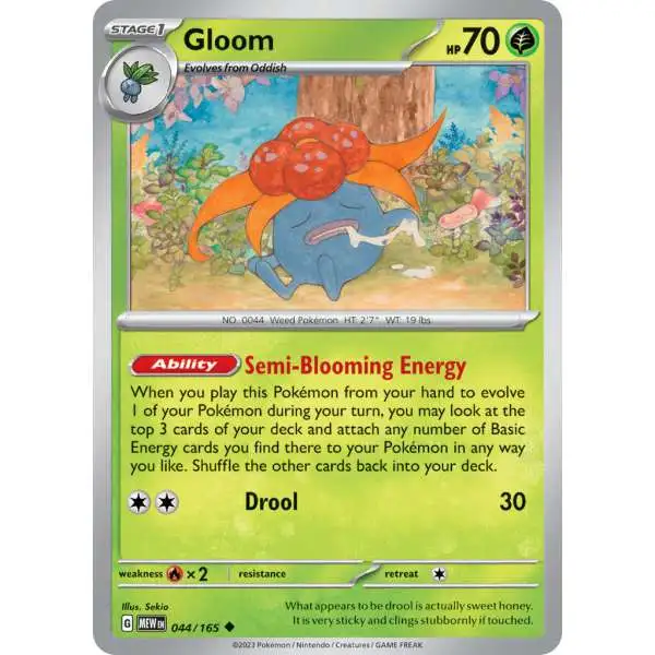 Pokemon Scarlet & Violet 151 Uncommon Gloom #44