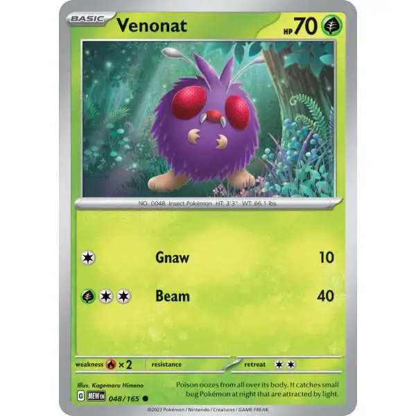 Pokemon Scarlet & Violet 151 Common Venonat #48