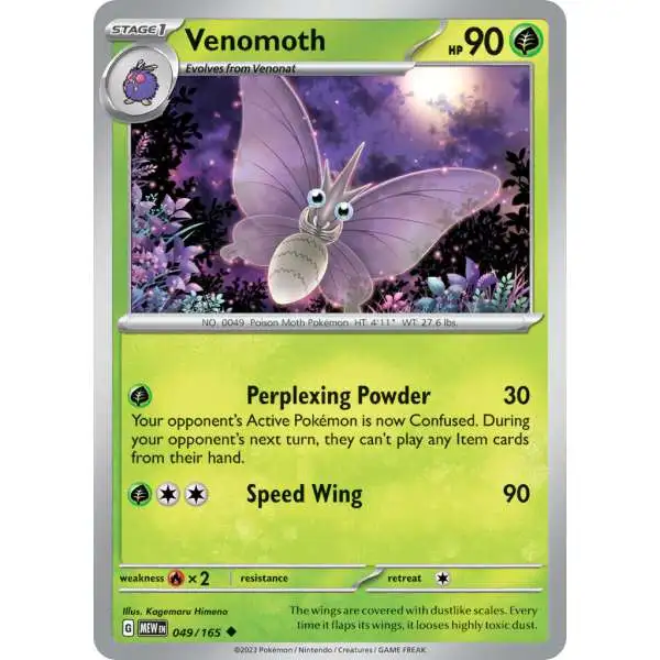 Pokemon Jungle Single Card Rare Venomoth 29 1st Edition Lightly