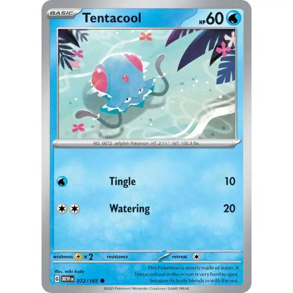 Pokemon Scarlet & Violet 151 Common Tentacool #72