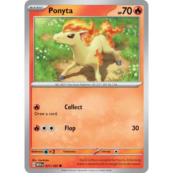 Pokemon Scarlet & Violet 151 Common Ponyta #77