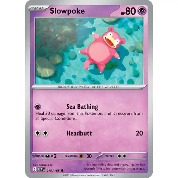 Pokemon Scarlet & Violet 151 Common Slowpoke #79