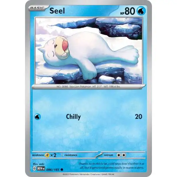 Pokemon Scarlet & Violet 151 Common Seel #86