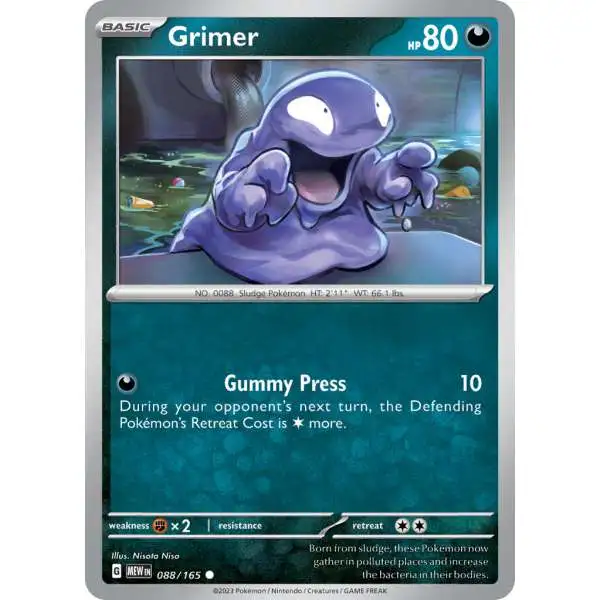 Nintendo Pokemon Japanese Rocket Single Card Common Grimer 88