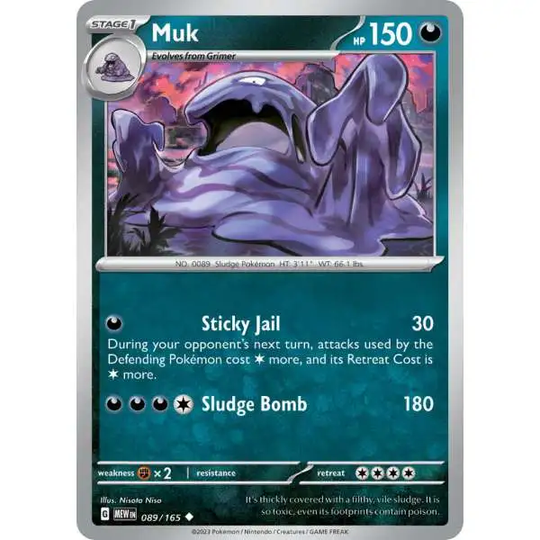 Pokemon Scarlet & Violet 151 Uncommon Muk #89