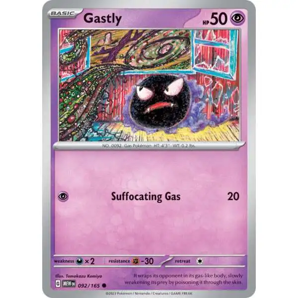 Pokemon Scarlet & Violet 151 Common Gastly #92
