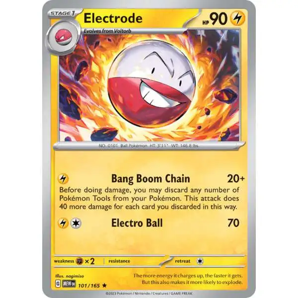 Pokemon Scarlet & Violet 151 Rare Electrode #101