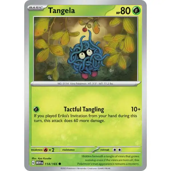 Pokemon Scarlet & Violet 151 Common Tangela #114