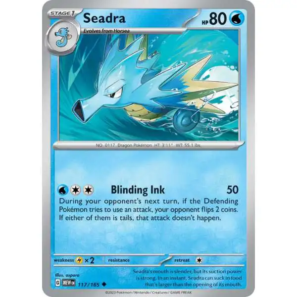 Pokemon Scarlet & Violet 151 Uncommon Seadra #117