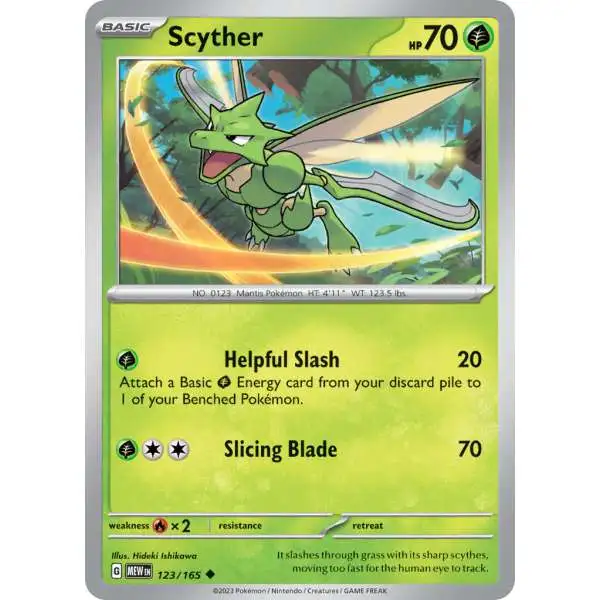 Pokemon Scarlet & Violet 151 Uncommon Scyther #123