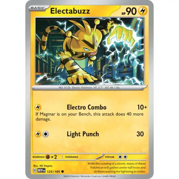 Pokemon Scarlet & Violet 151 Common Electabuzz #125