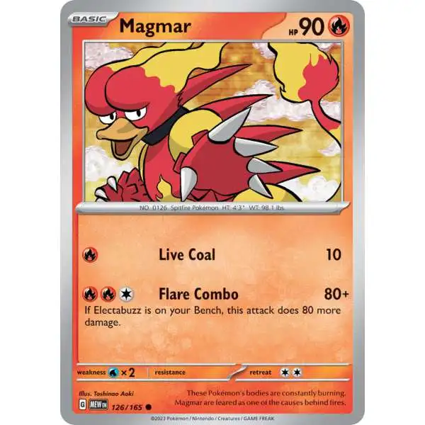 Pokemon Scarlet & Violet 151 Common Magmar #126