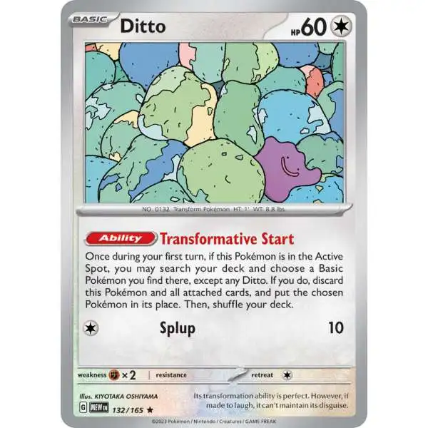 TCG Pokemon Card 151 - #132 Ditto