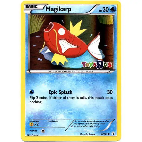Pokemon Trading Card Game Promo Promo Magikarp Exclusive #22 [Toys 'R Us, Holo] [Moderately Played]