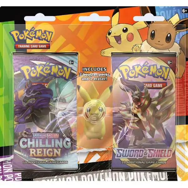 Pokemon Trading Card Game 2022 Back to School Pikachu Special Edition [2 Booster Packs & 1 Eraser]