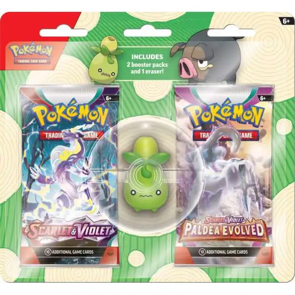 Pokemon 2023 Back to School Smoliv Special Edition [2 Booster Packs & 1 Eraser]