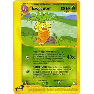 Pokemon Aquapolis Reverse Holo Exeggutor #12 [Moderately Played]