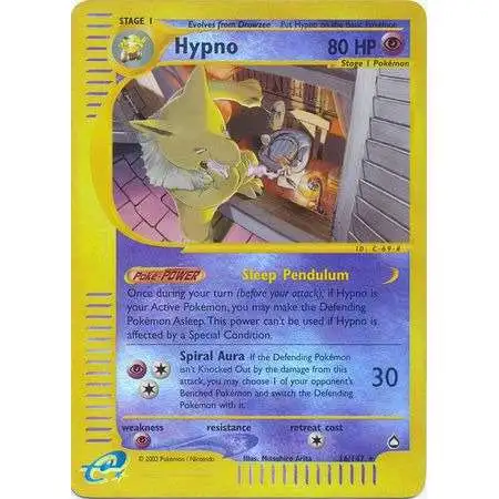 Pokemon Aquapolis Rare Hypno #16 [Lightly Played]
