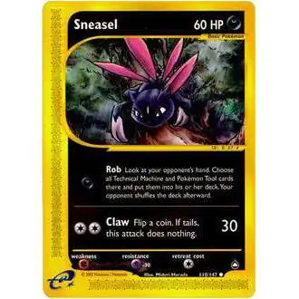 Pokemon Aquapolis Common Sneasel #110