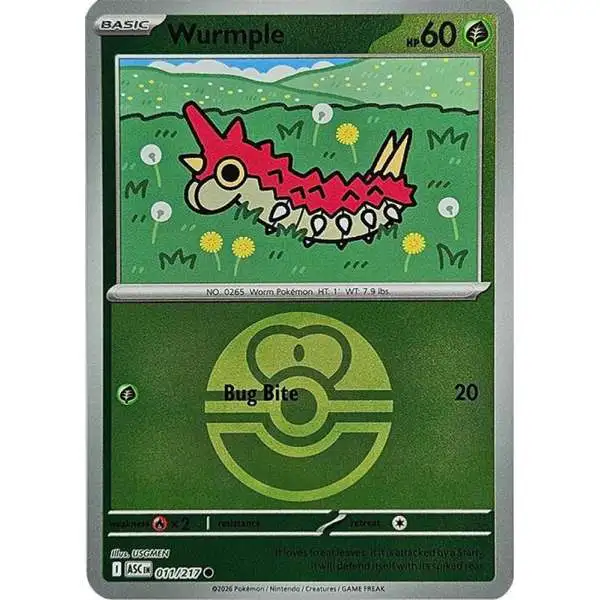 wurmple pokemon card value 81/97 - ex Dragon Grass Colorless Ram (10) Weakness Fire 2 Resistance None None Retreat Cost Wurmple Pokemon Cards Price Guide