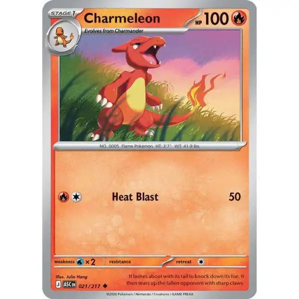 Pokemon Trading Card Game Ascended Heroes Uncommon Charmeleon #021