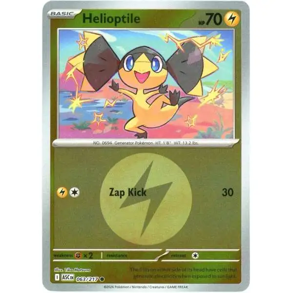 pokemon helioptile card - 154/191 - Surging Sparks Pokémon Hit Points60 HP Form Helioptile - MangoAaron
