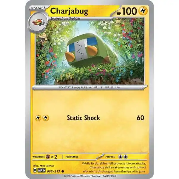 Pokemon Trading Card Game Ascended Heroes Common Charjabug #065