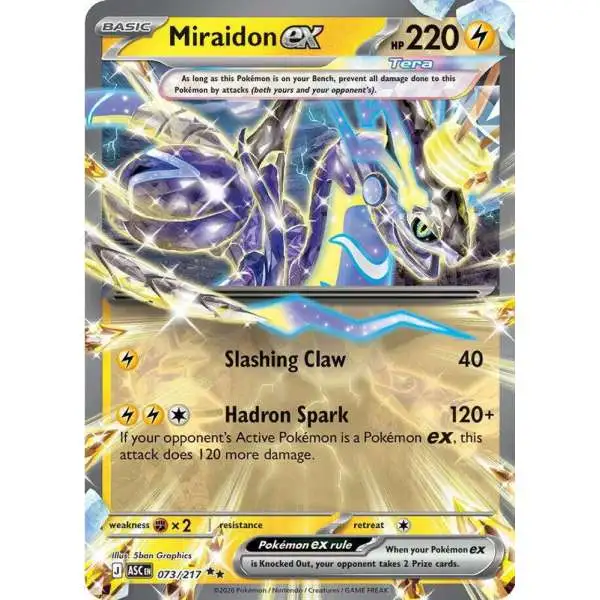 Pokemon Trading Card Game Ascended Heroes Double Rare Miraidon ex #073
