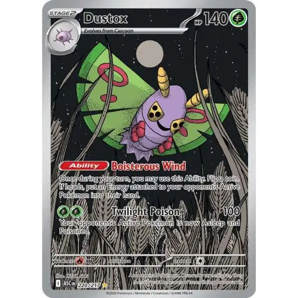 pokemon dustox card - 008/193 (Love Ball Pattern) (008/193) Pokémon Hit Points130 HP Form Dustox AR 195/193 M2a MEGA