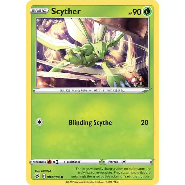 Pokemon Trading Card Game Sword & Shield Astral Radiance Common Scyther #4