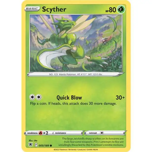 Pokemon Trading Card Game Sword & Shield Astral Radiance Common Scyther #5