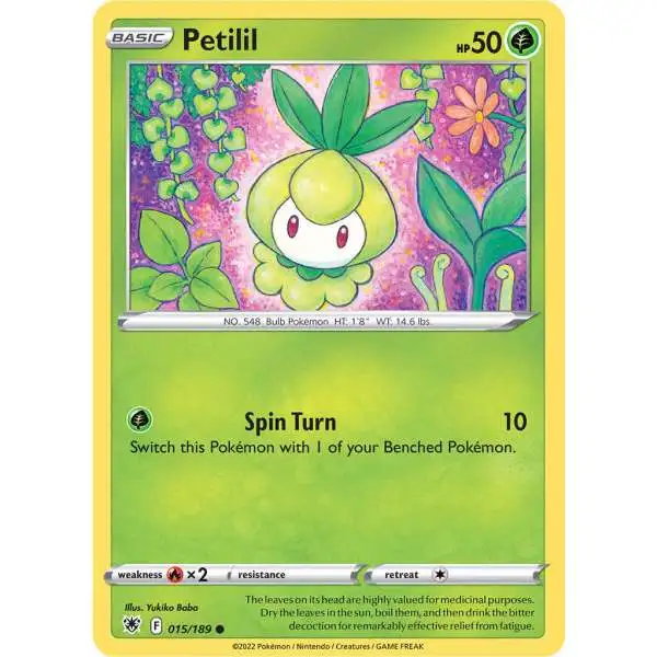 Pokemon Trading Card Game Sword & Shield Astral Radiance Common Petilil #15