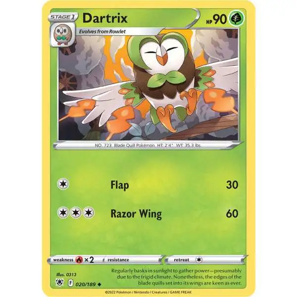 Pokemon Trading Card Game Sword & Shield Astral Radiance Uncommon Dartrix #20