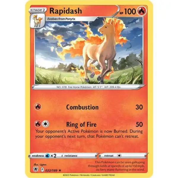 Pokemon Trading Card Game Sword & Shield Astral Radiance Rare Rapidash #22
