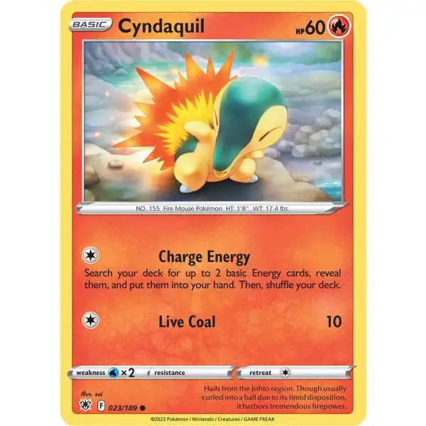 Pokemon Trading Card Game Sword & Shield Astral Radiance Common Cyndaquil #23