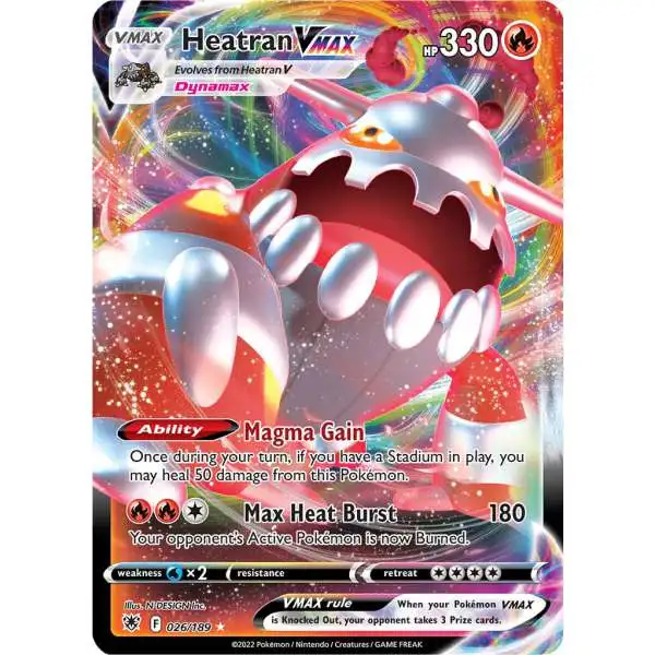 Pokemon Trading Card Game Sword & Shield Astral Radiance Rare VMAX Heatran-VMAX #26