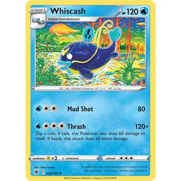 Pokemon Trading Card Game Sword & Shield Astral Radiance Uncommon Whiscash #36