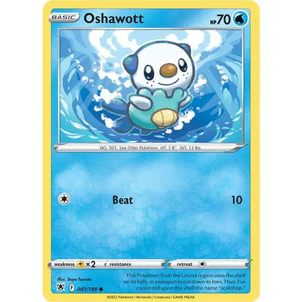 Pokemon Trading Card Game Sword & Shield Astral Radiance Common Oshawott #41