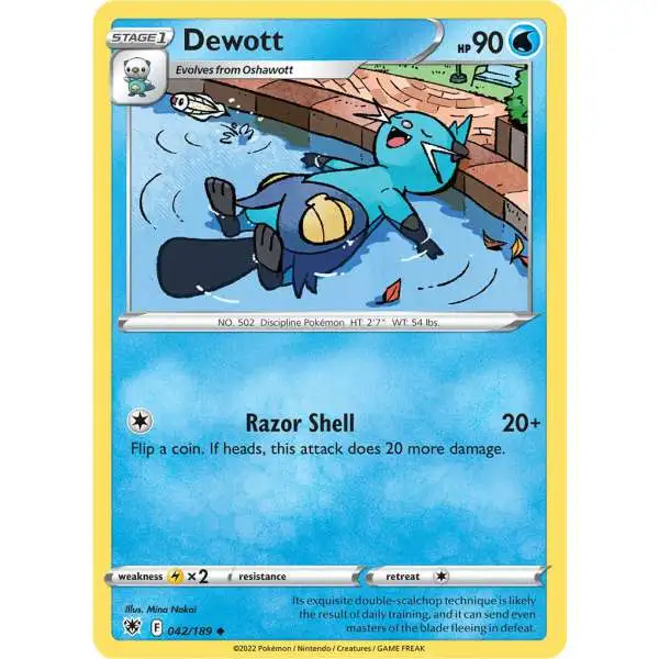 Pokemon Trading Card Game Sword & Shield Astral Radiance Uncommon Dewott #42