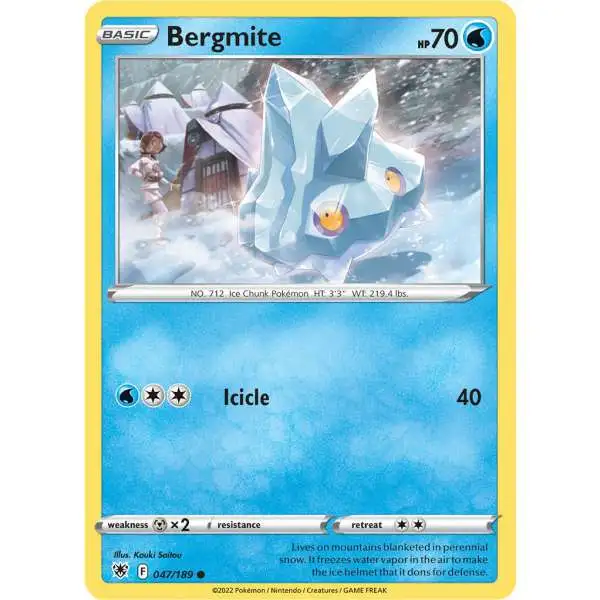 Pokemon Trading Card Game Sword & Shield Astral Radiance Common Bergmite #47