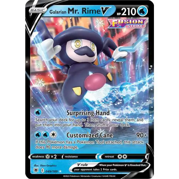 Pokemon Trading Card Game Sword & Shield Astral Radiance Ultra Rare Holo Galarian Mr. Rime-V #49