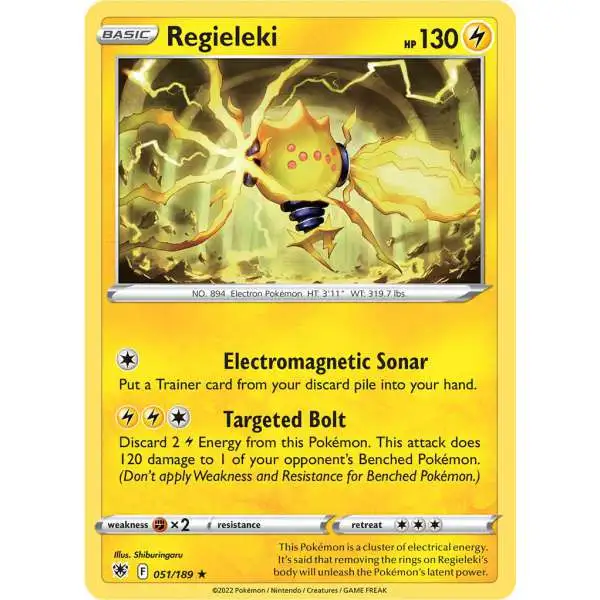Pokemon Trading Card Game Sword & Shield Astral Radiance Rare Regieleki #51