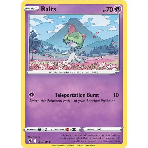 Pokemon Trading Card Game Sword & Shield Astral Radiance Common Ralts #60