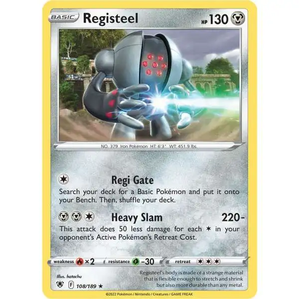 Pokemon Trading Card Game Sword & Shield Astral Radiance Rare Registeel #108