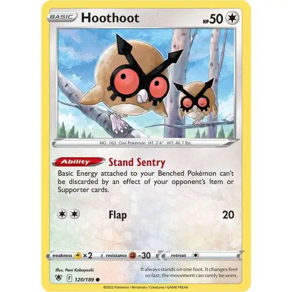 Pokemon Trading Card Game Sword & Shield Astral Radiance Common Hoothoot #120