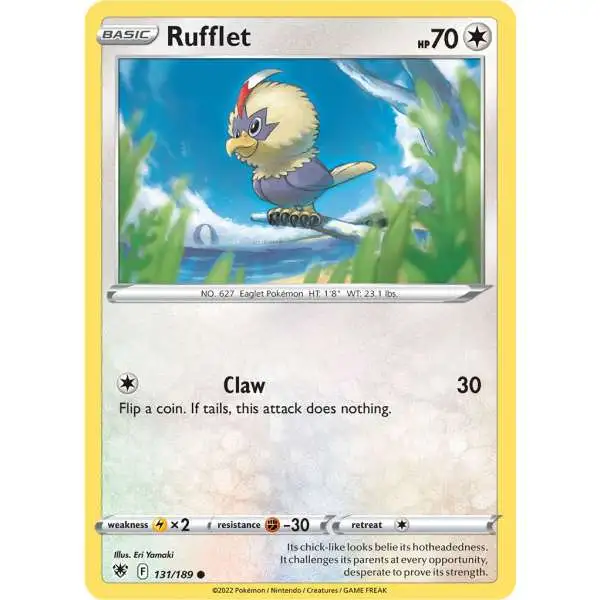 Pokemon Trading Card Game Sword & Shield Astral Radiance Common Rufflet #131