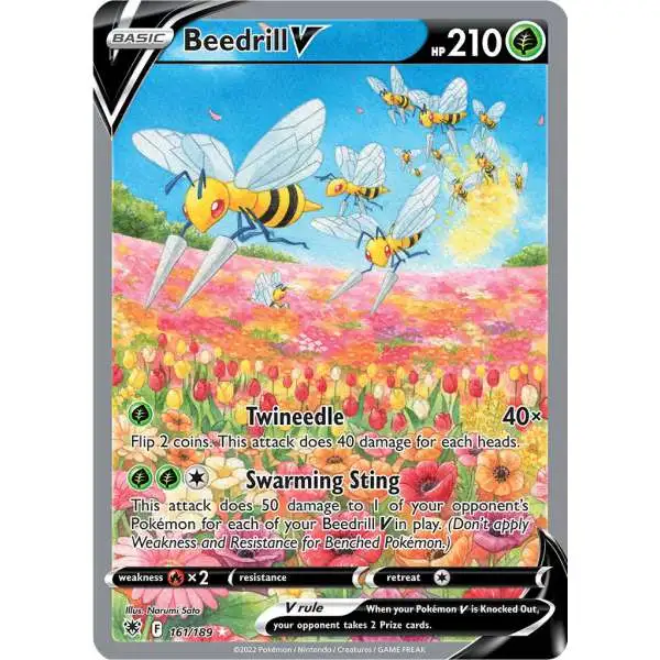 Pokemon Trading Card Game Sword & Shield Astral Radiance Ultra Rare Beedrill-V #161