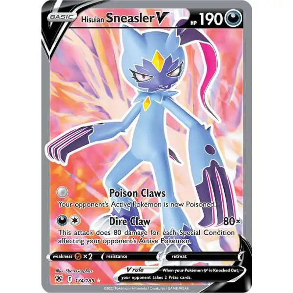 Pokemon Trading Card Game Sword & Shield Astral Radiance Ultra Rare Hisuian Sneasler-V #174