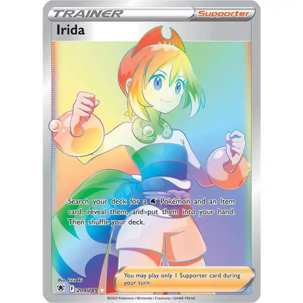 pokemon sword and shield rainbow rare cards Cyllene 201/189 Card (SWSH Astral Radiance) + TitanCards® Toploader Toys & Games Weakness / Resistance / Retreat Cost The Cards Of Pokémon TCG: